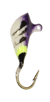 Shad Dart-Size 12-White Glow and Purple