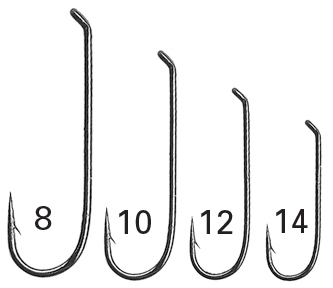 fishing fly hook size chart