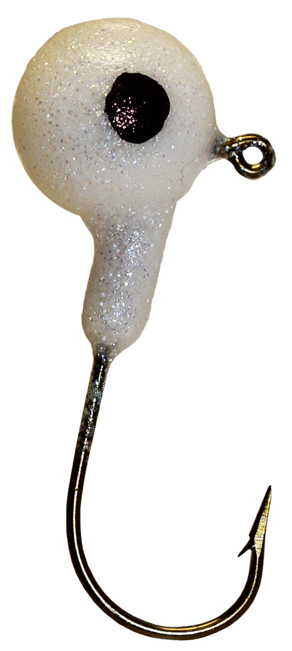 Crystal Floating Jigs - White Crystal - Size 1/0 Hook