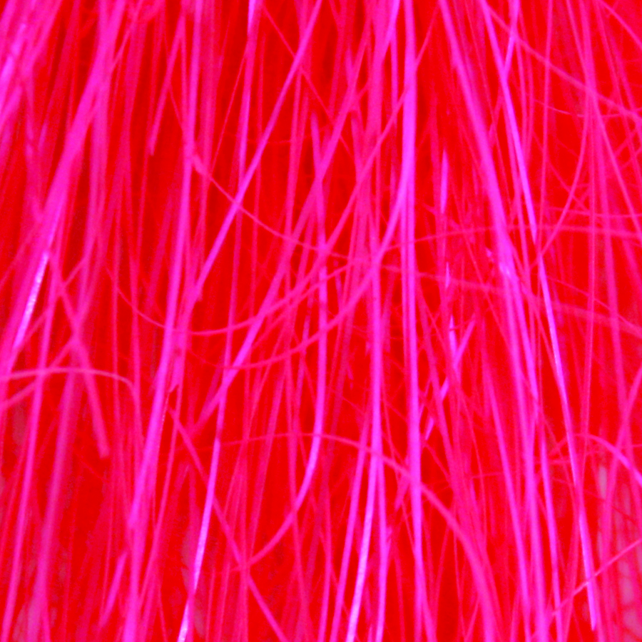 FLUORESCENT PINK 6 Inches - 8 Inches Hanks Saltwater Angel Hair