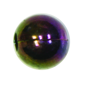 Iridescent Beads Black Iridescent Size 8 mm
