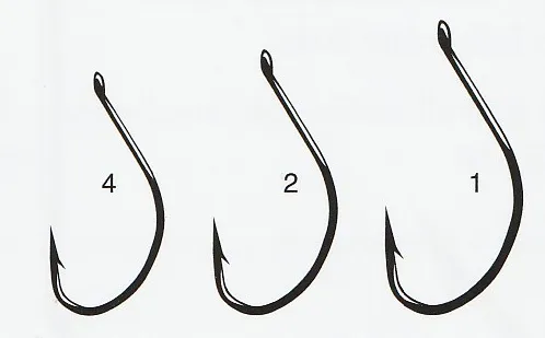 Split / Drop Shot Gamakatsu Hooks - Black - Size 1